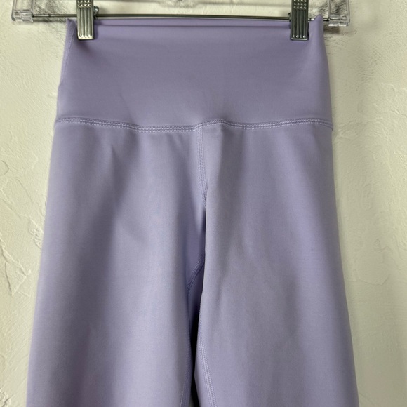 Aritzia TNA Leggings Duncan Atmosphere Hi Rise Solid Lavender Purple Pastel Knit - Picture 4 of 8